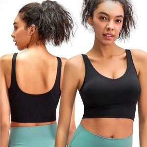 Women Padded Sports Bra- Black